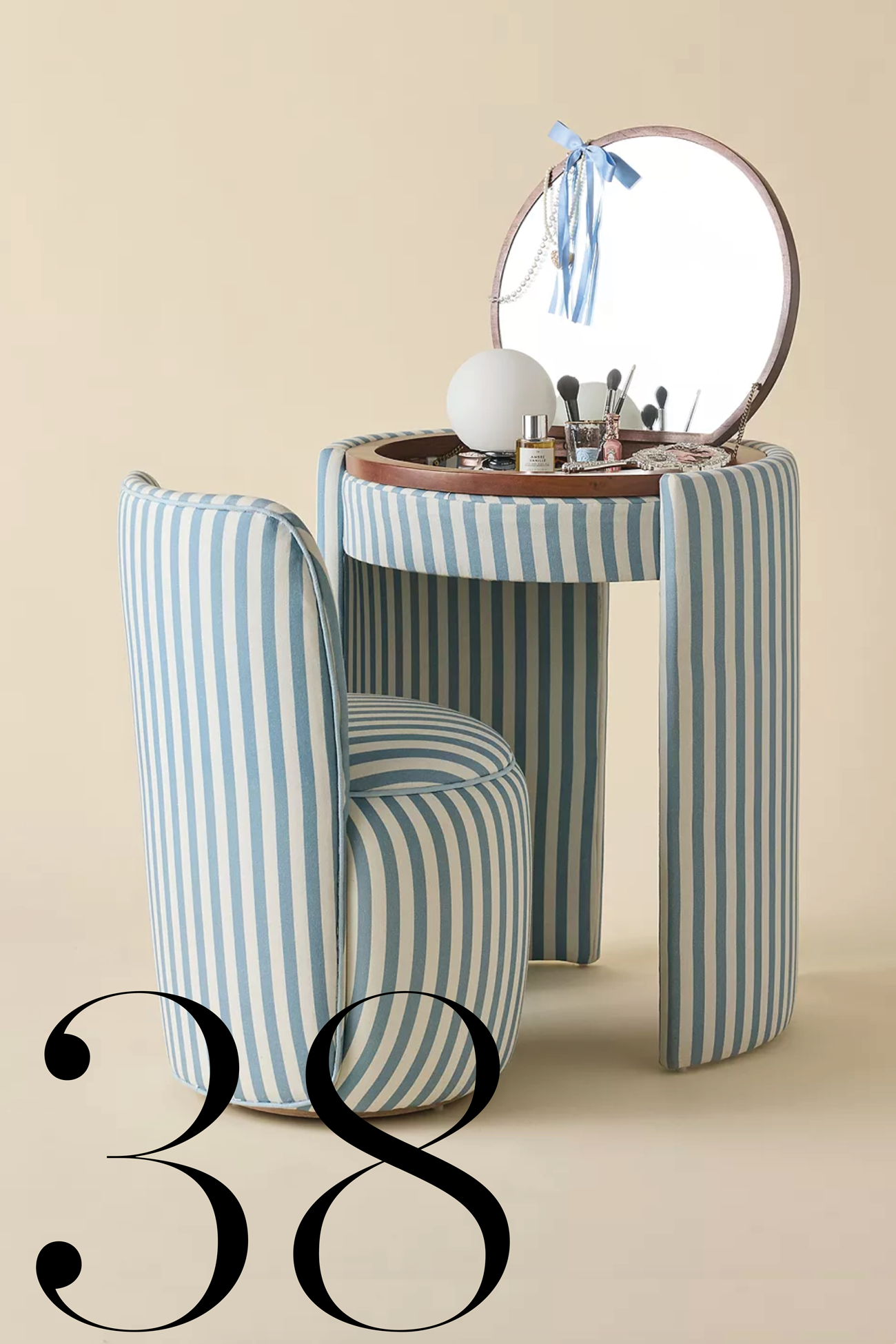 Urban Outfitters, Jane Stripe Vanity and Chair