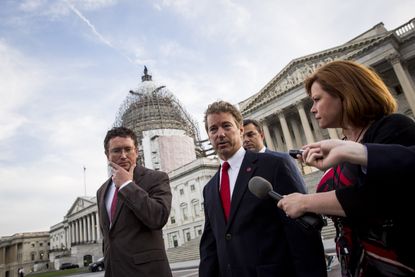 Sen. Rand Paul (R-Ky.) takes half a victory lap after forcing expiration of Patriot Act provisions