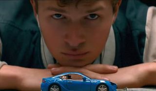 Baby Driver Baby blue toy car stare