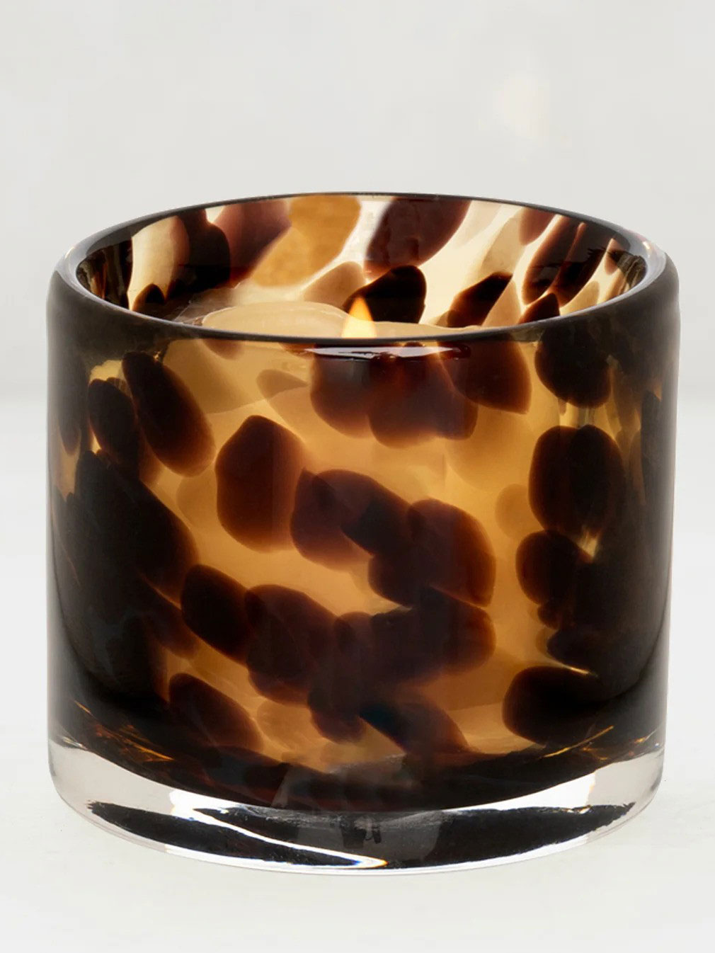 Tortoise Votive Glass Candle Holder 