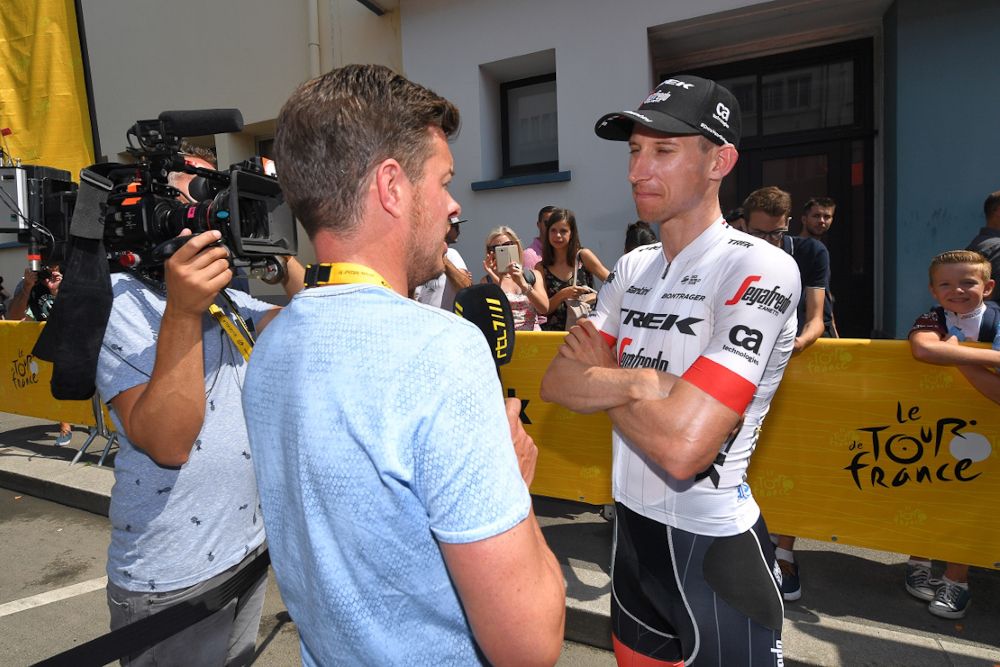 Bauke Mollema before the start of stage 6 at the Tour de France