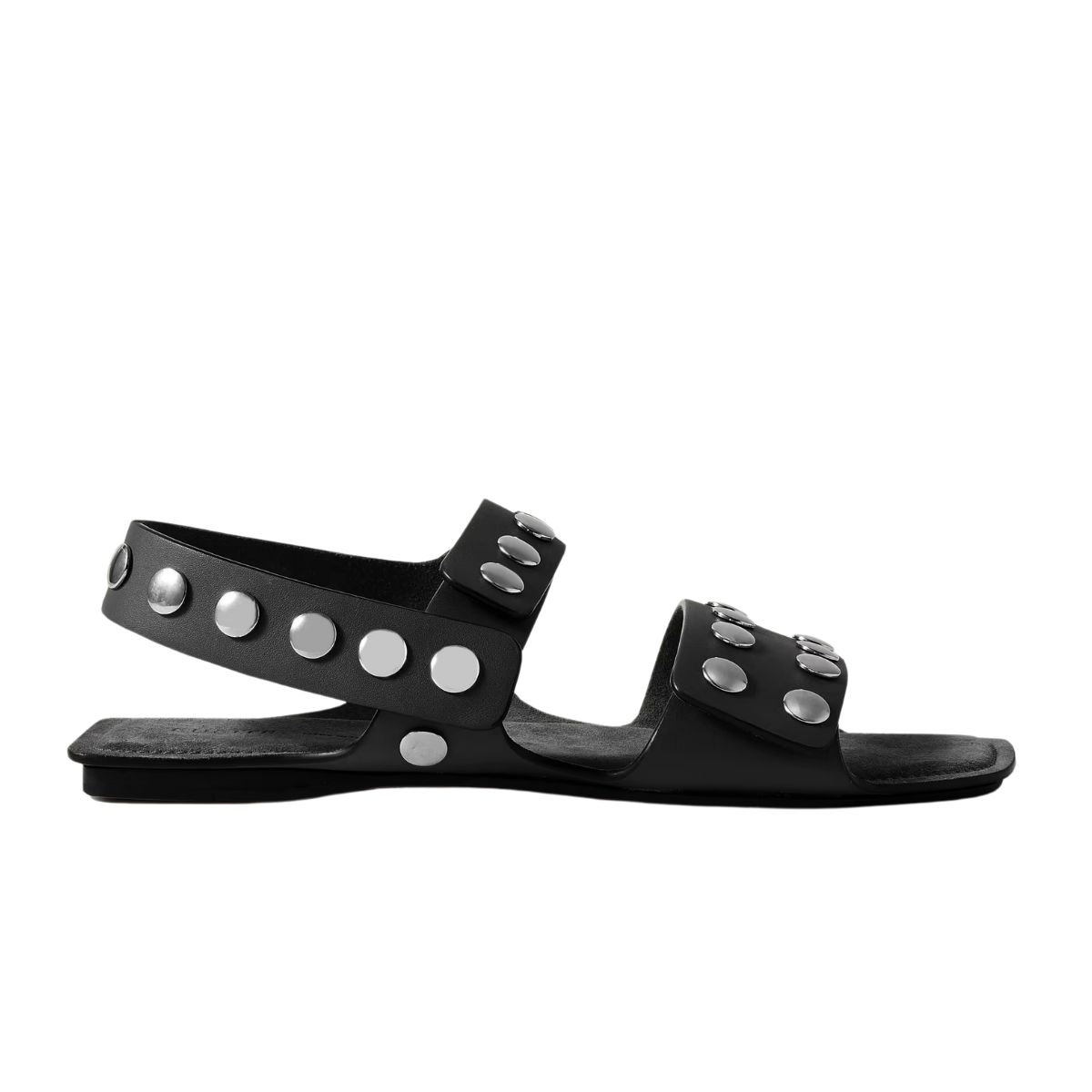 Loop Bead-Embellished Leather Sandals