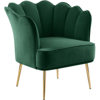 Meridian Furniture Jester Green Velvet Accent Chair