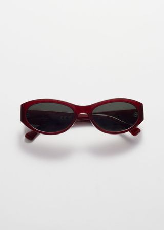 Oval Cat-Eye Sunglasses