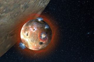 Jupiter's volcanic moon Io