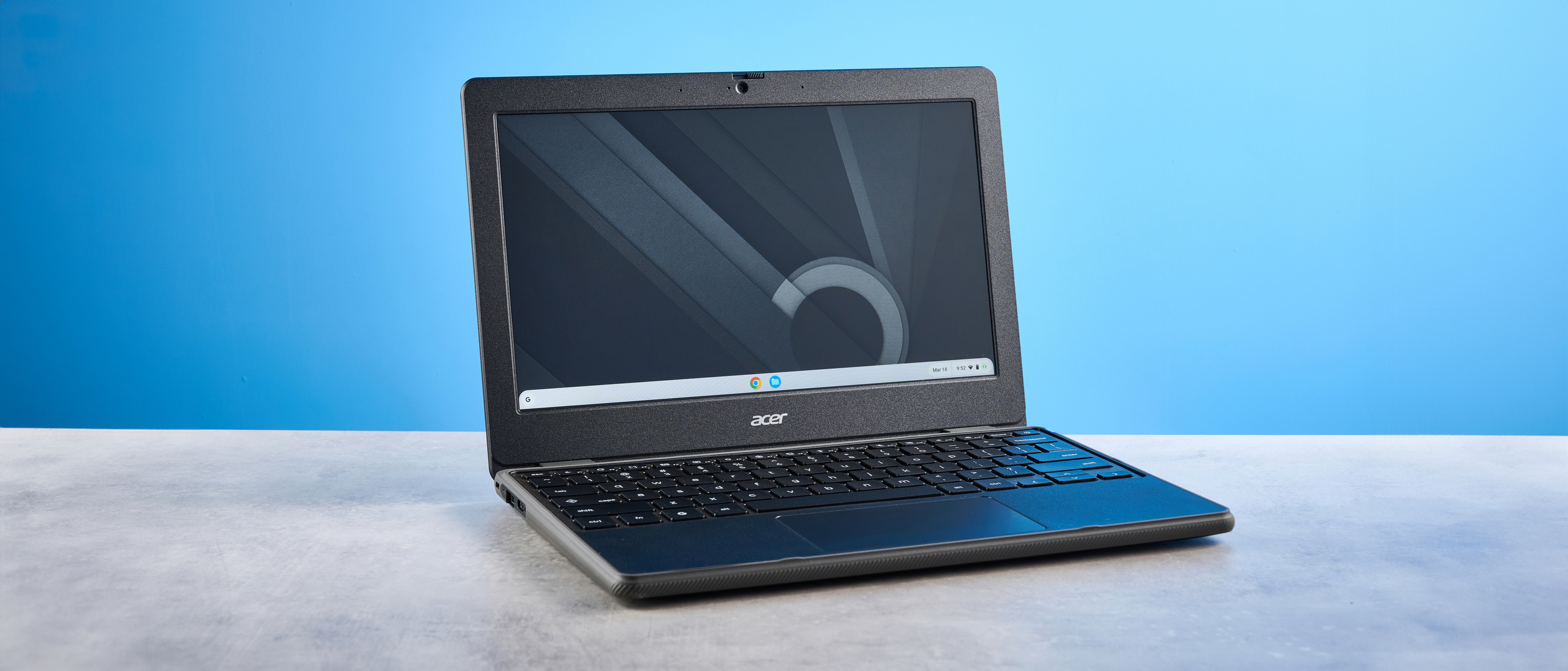 A black Acer Chromebook 311 (C725)