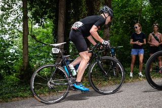 Chris Horner (Team Illuminate) attacks the climb during the US Pro Road Race National Championships on June 24, 2018 in Knoxville, Tennessee