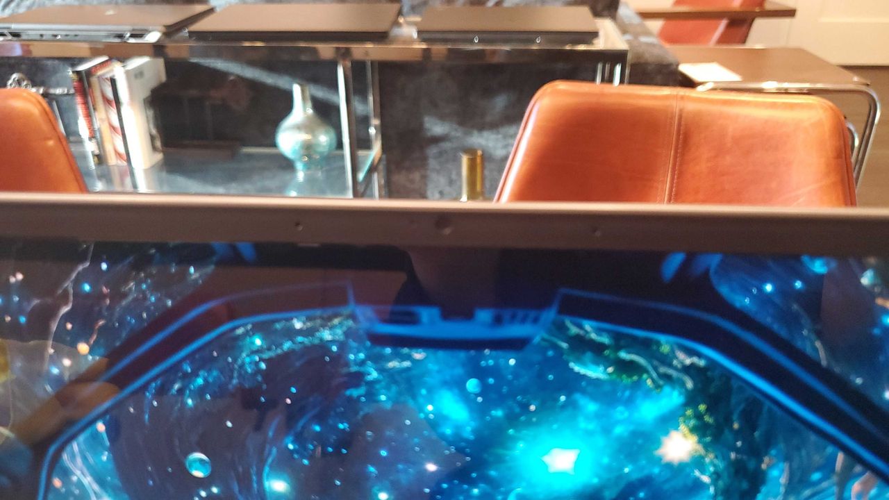 silver laptop