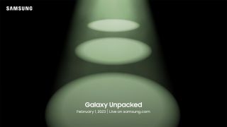 An advert for Samsung Galaxy Unpacked 2023