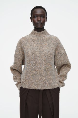 Flecked Turtleneck Sweater