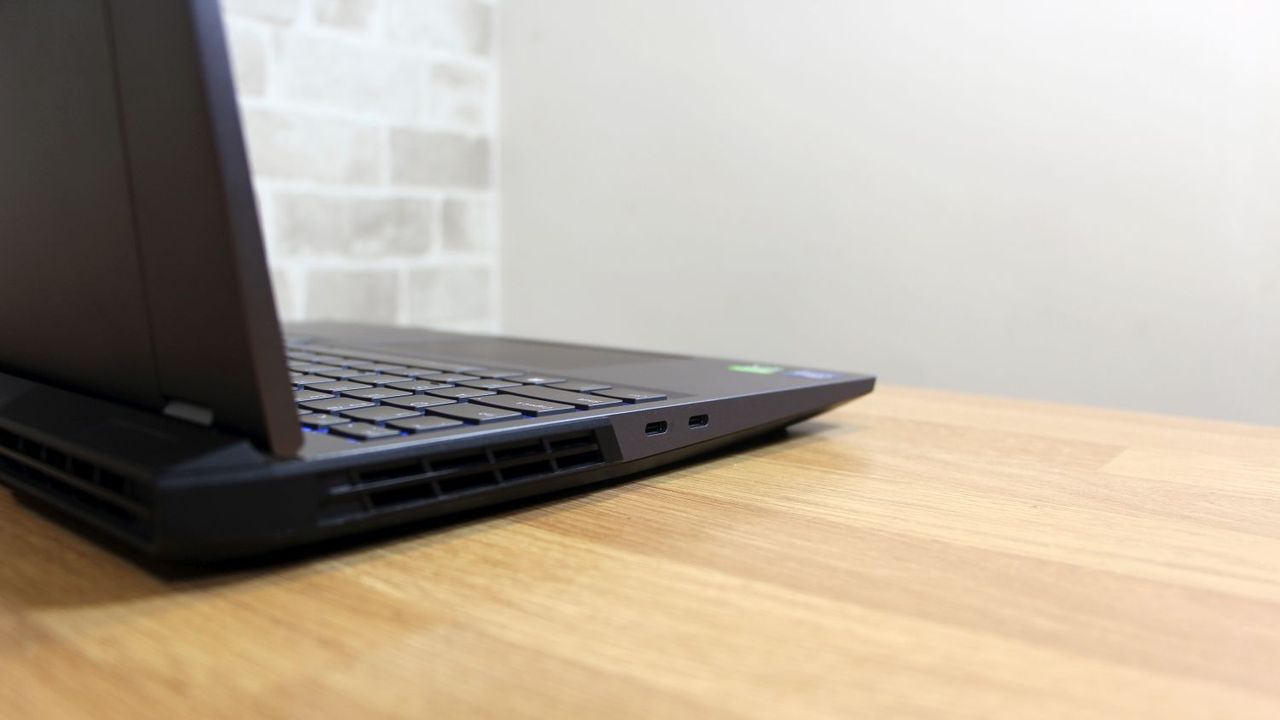 Lenovo Legion 5i Pro 08_Close up of ports on left of laptop
