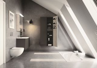 grey bathroom