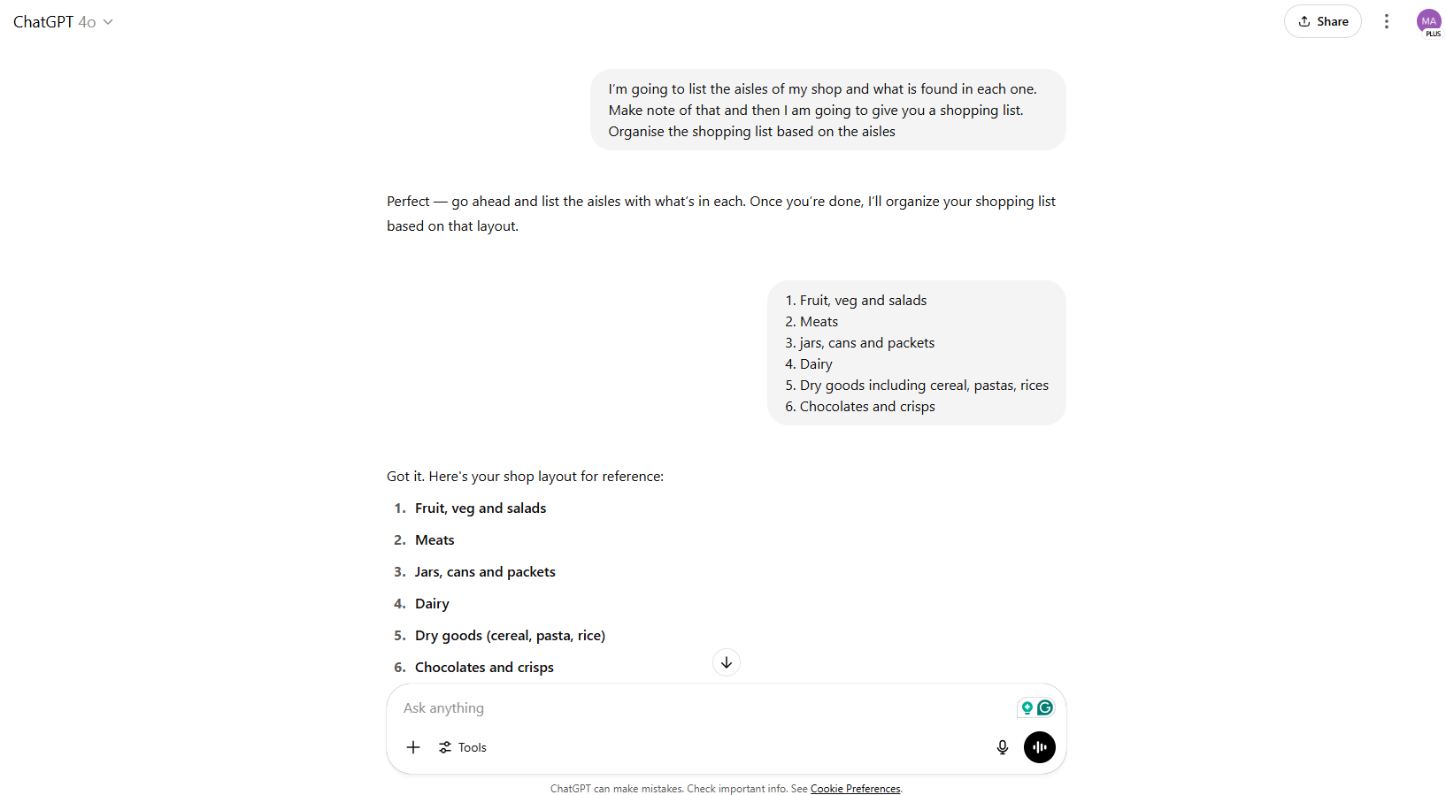 ChatGPT prompt