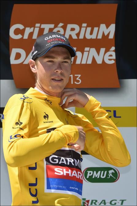 Rohan Dennis (Garmin-Sharp) moved into the race lead