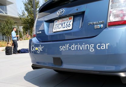 A Google self-driving car in California
