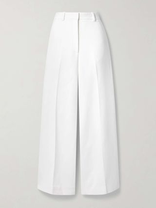 Bacall Crepe Wide-Leg Pants