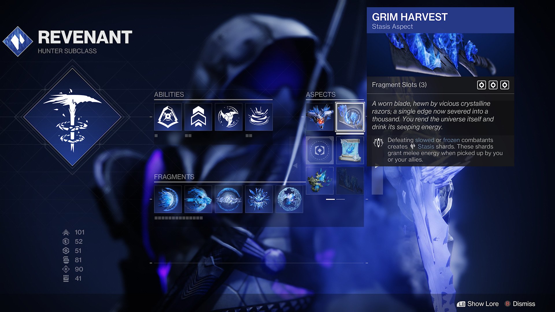 Hunter Stasis Pvp Build