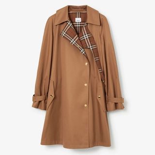 cotton camel trench coat