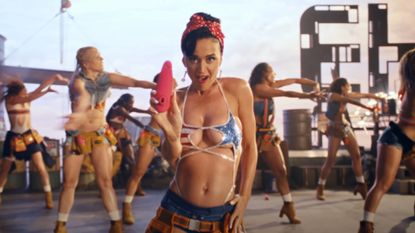 Katy Perry in the video for Woman's World