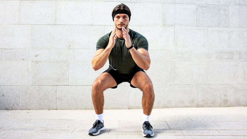 Man squatting