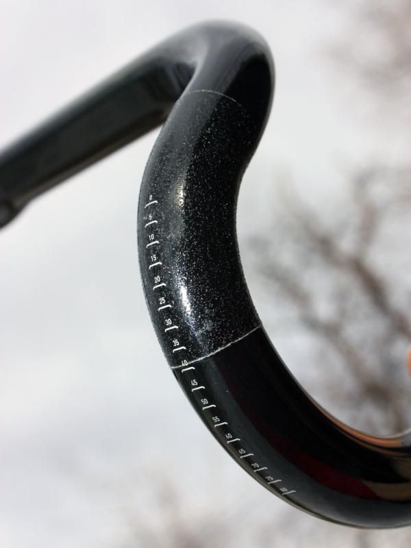 A textured surface and graduated markings help keep levers in place