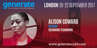At Generate London on 21 September, Alison Coward will explain how you can design teamwork