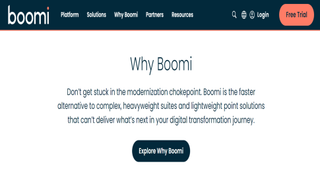 Website screenshot for Boomi