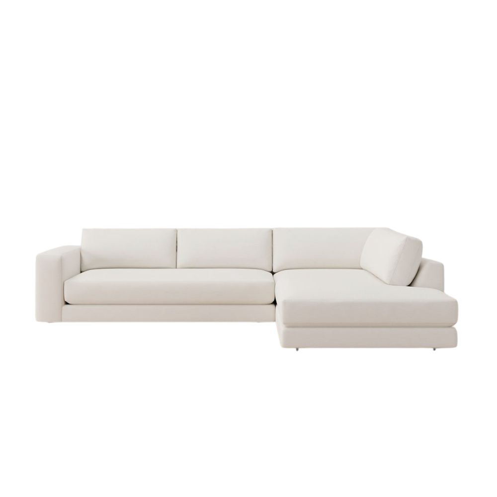 White sectional sofa