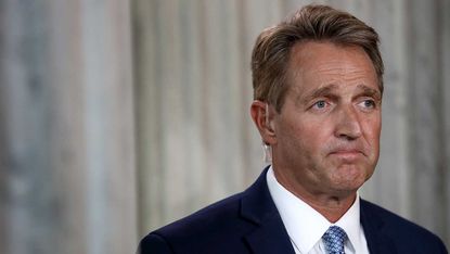 Jeff Flake launched attack on Donald Trump during retirement announcement