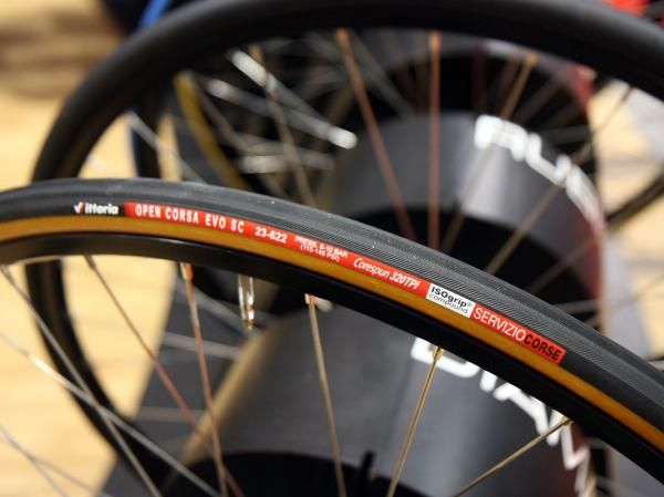 Fancy a more traditional look? Vittoria's new handmade Corsa Evo SC sports a tan sidewall.