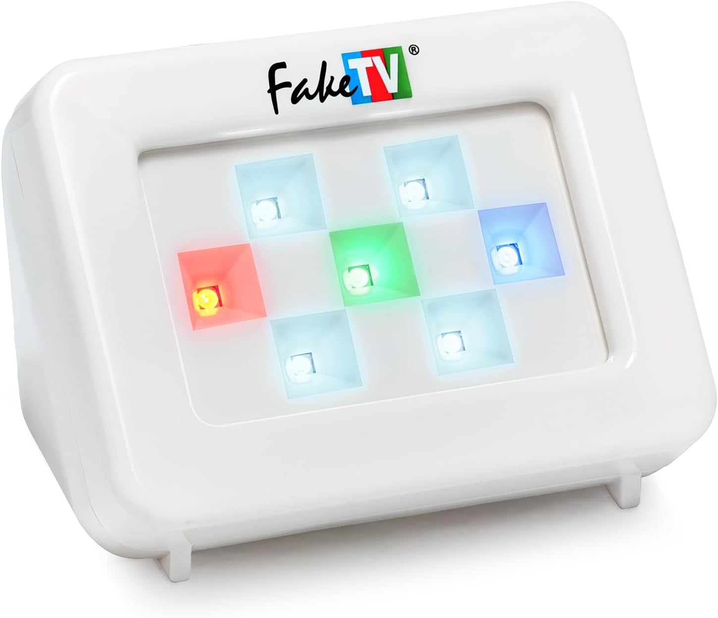 Faketv - Ftv-7 White &amp;ndash; Advanced Home Security Television Simulator &amp;ndash; Theft Deterrent &amp;ndash; Energy-Saving Led &amp;ndash; Dummy Home Security Tv Program Simulation