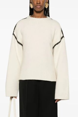 Toteme embroidered wool jumper