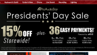 Get 15% off store wide at ProAudioStar: use code ABE15
Stick the code ABE15&nbsp;
