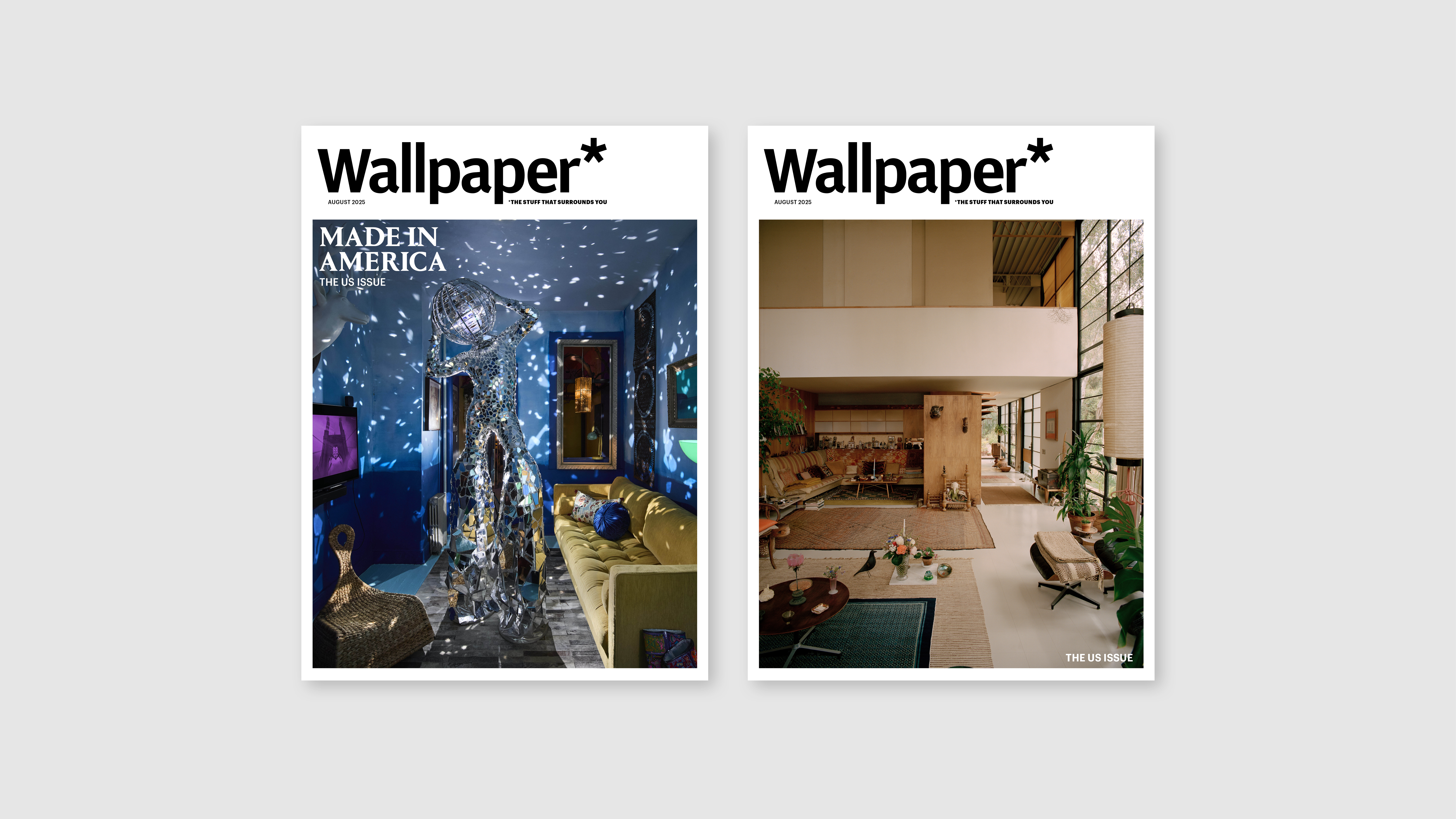 Wallpaper* August 2025 issue newsstand and subscriber covers side by side