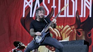 Troy Sanders of Mastodon performs live on day two of Pinkpop Festival at Megaland on May 27, 2012