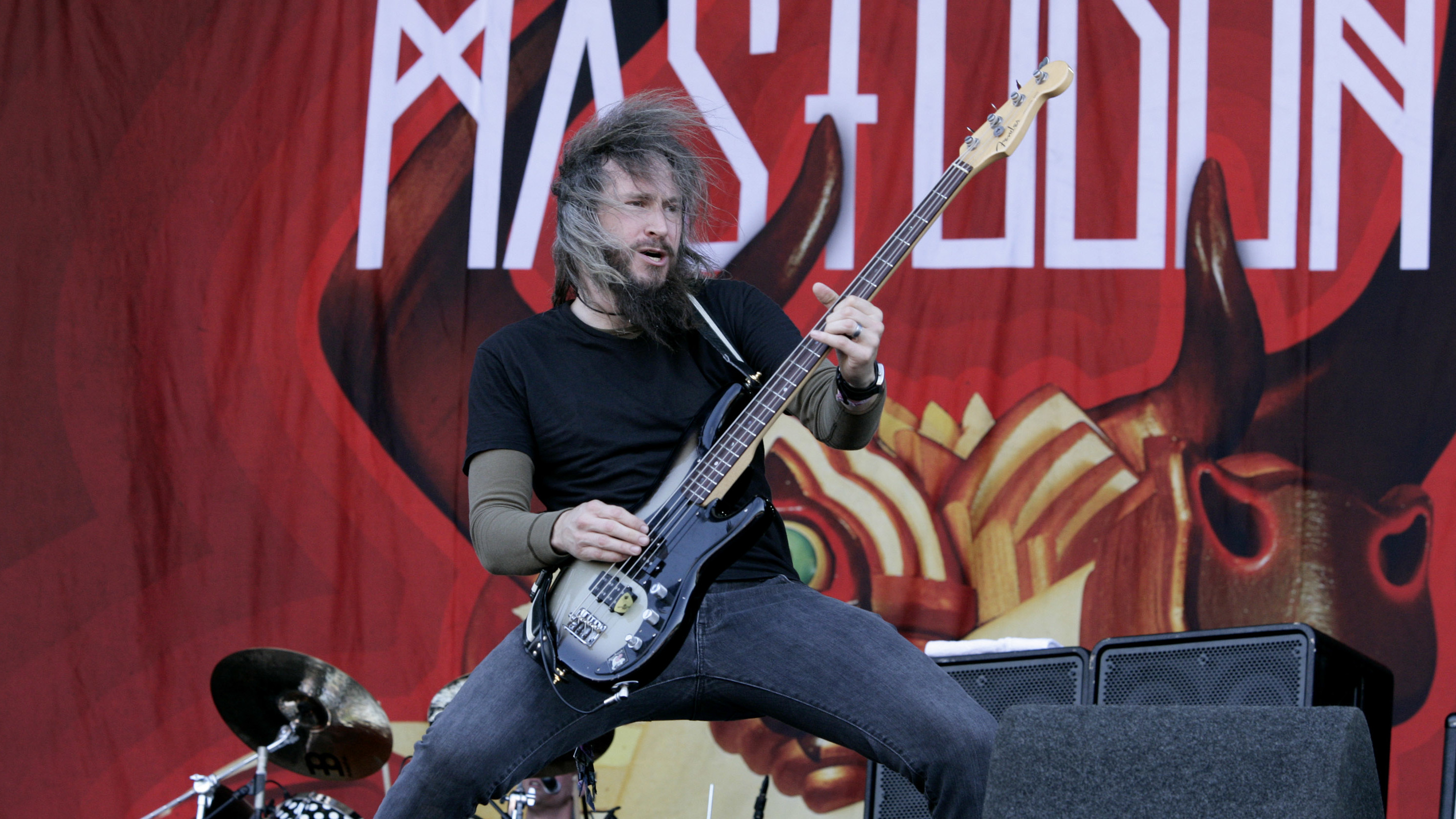 Troy Sanders of Mastodon performs live on day two of Pinkpop Festival at Megaland on May 27, 2012