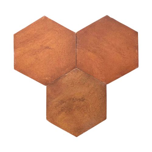 Zia Tile, Red Clay Hexagon Tile