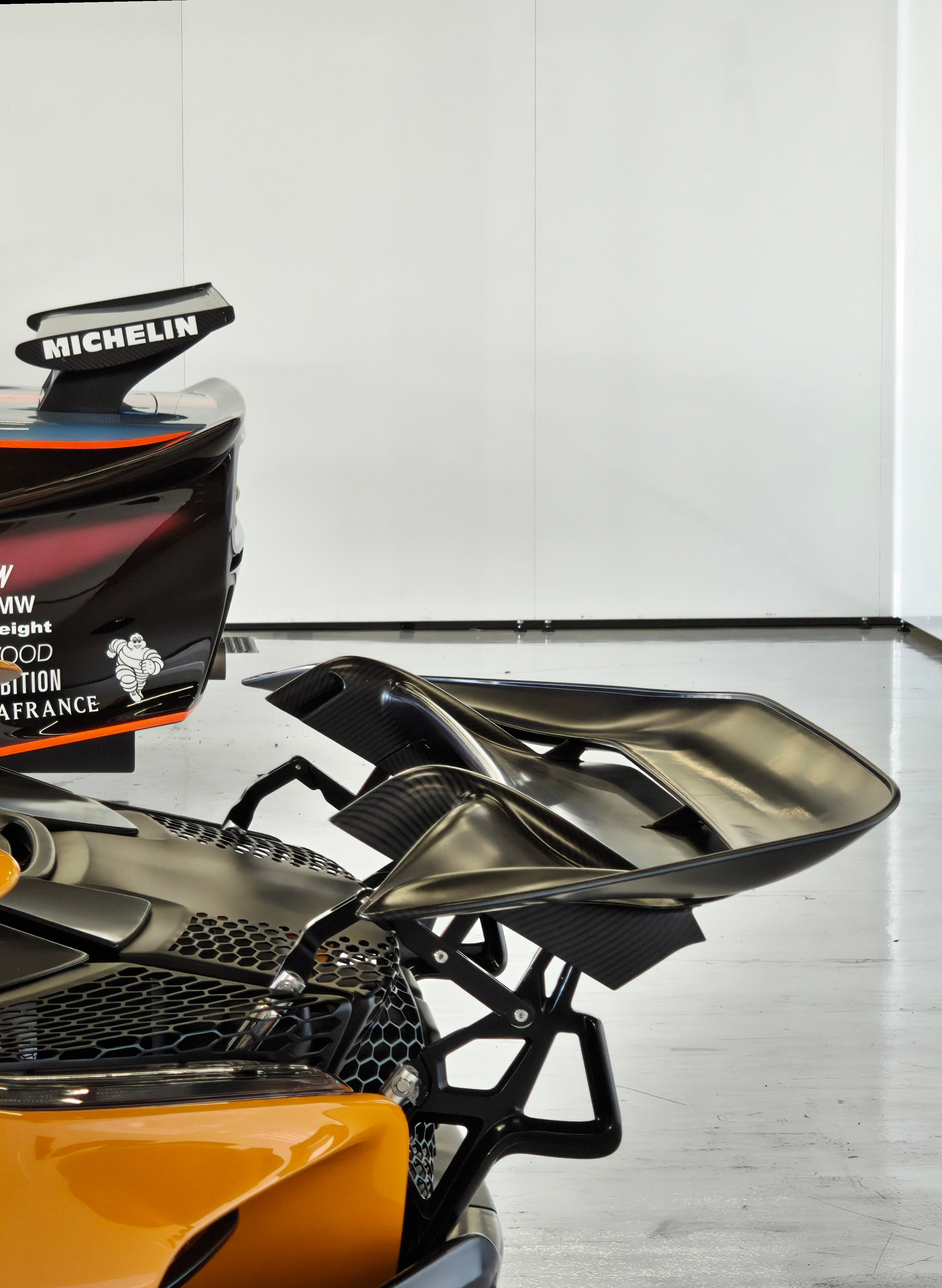 Spoiler alert: McLarens on show in the Silverstone pit lane