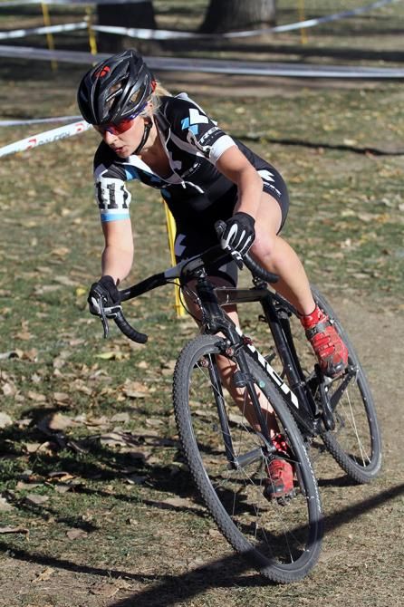 Abby Strigel (Trek Cyclocross Collective) on her way to a top ten finish.