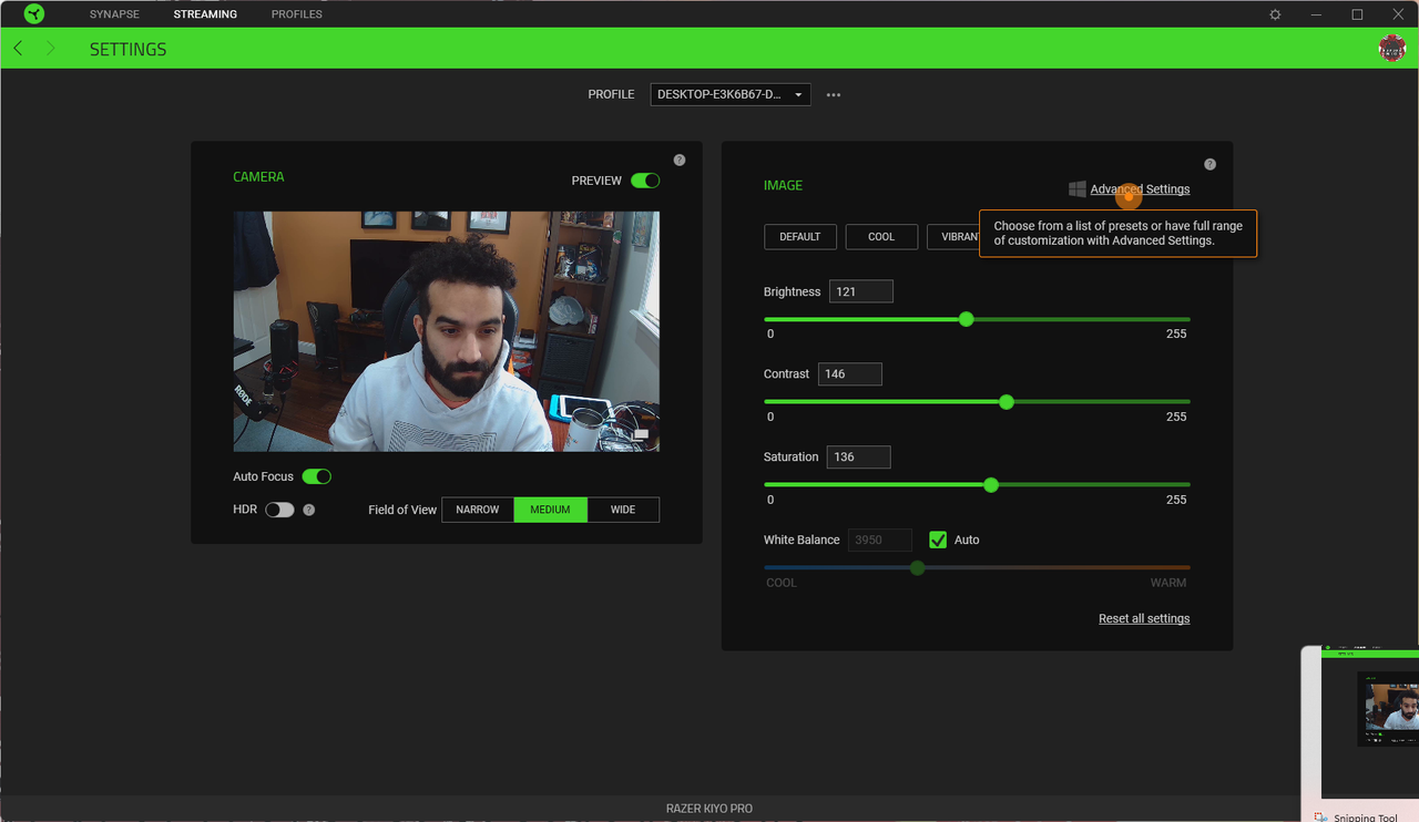 Razer Kiyo Pro Medium FOV