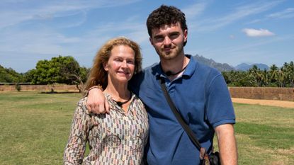 Caroline Bridge and Thomas Bridge, winners of BBC One's Race Across The World, 2025
