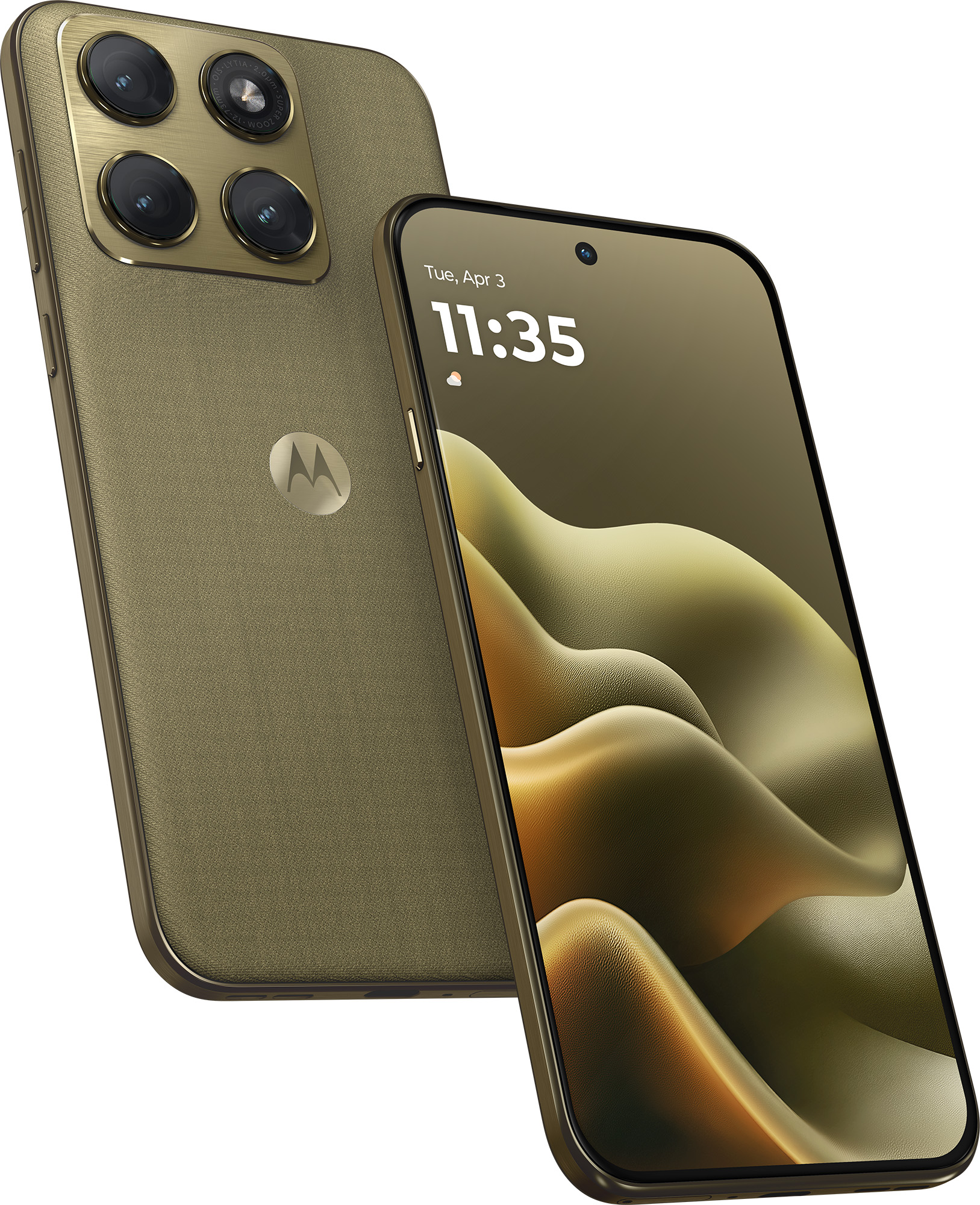 An official product render of the green Motorola Edge 2026