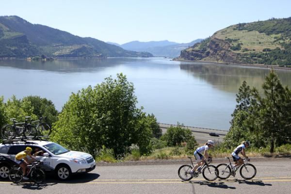 The break races along the scenic Columbia River Gorge