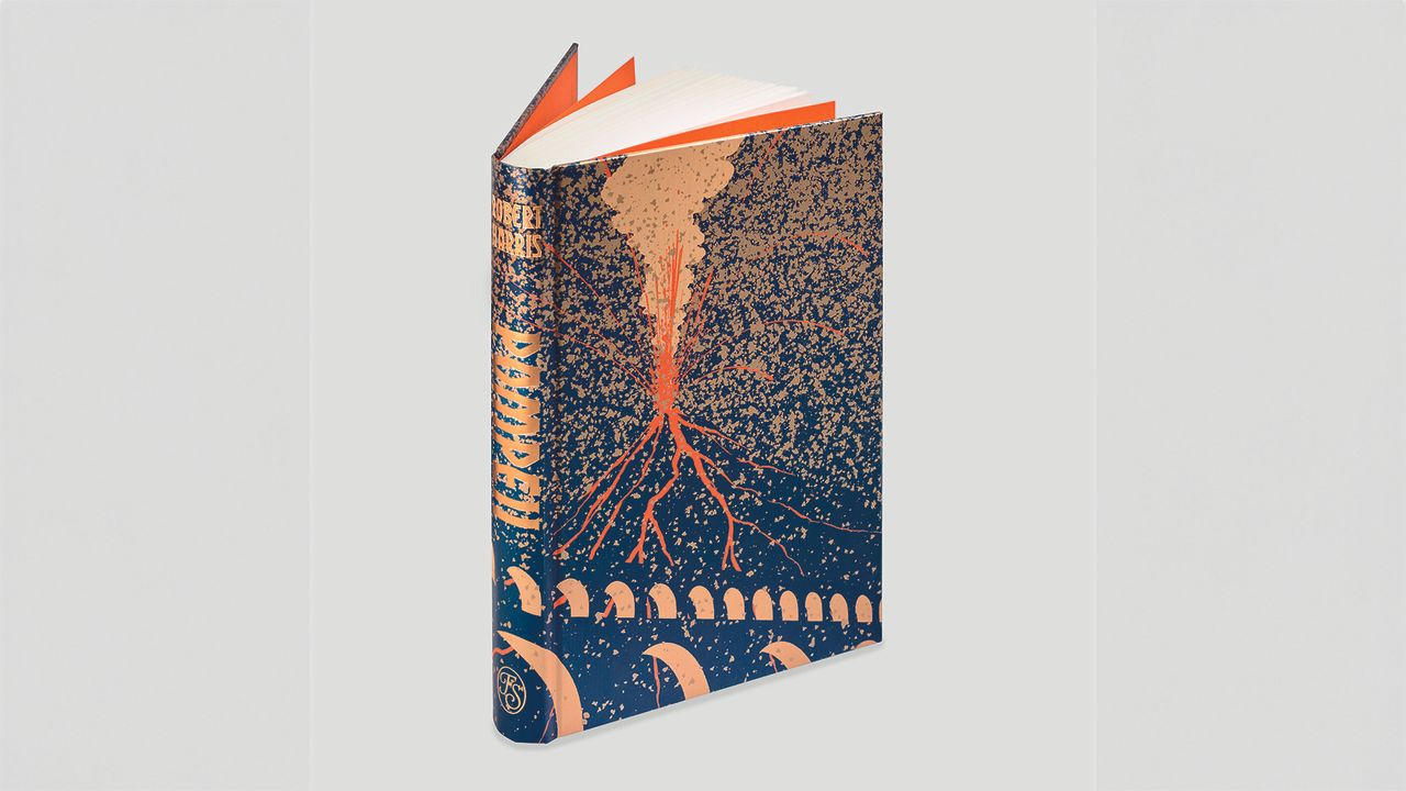 A selection of images of the new Folio Society release of Pompeii, by Robert Harris.