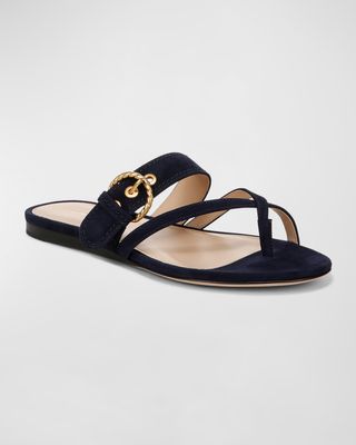 Vernoca Beard, Salva Suede Sandals-3