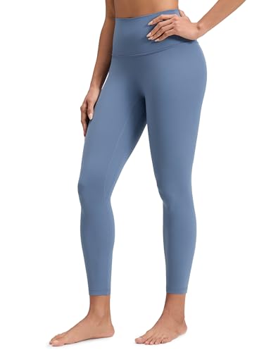 Crz Yoga No Front Seam Leggings 25" Washed Denim 10