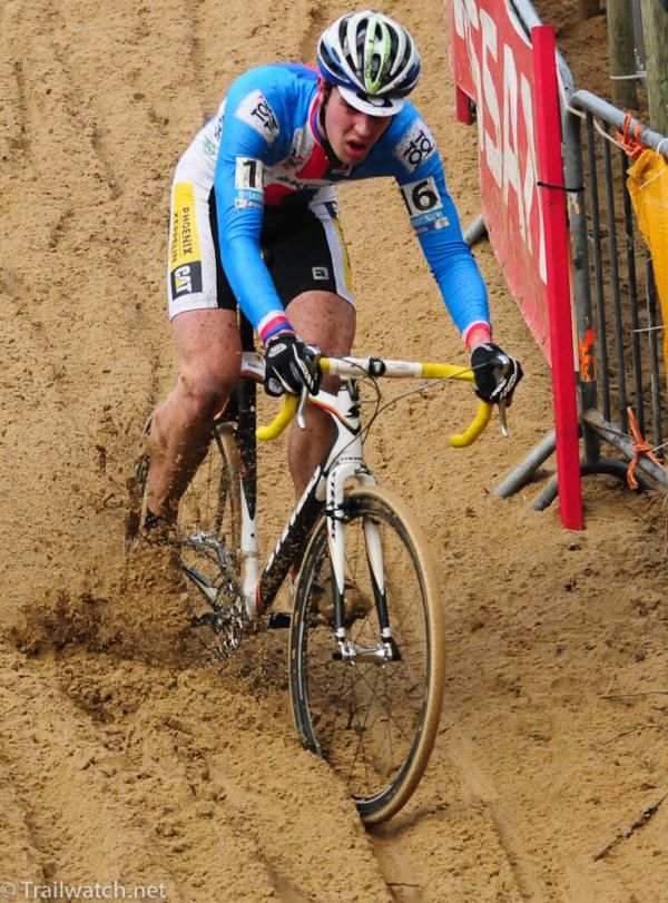 Jan Brezna (Czech Republic) found this descent more like skiing than bike riding