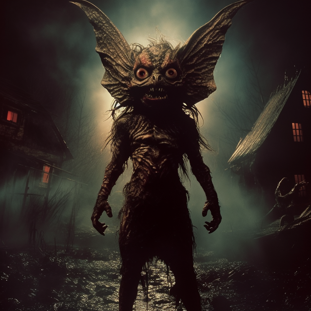 An AI image of a famous film monster