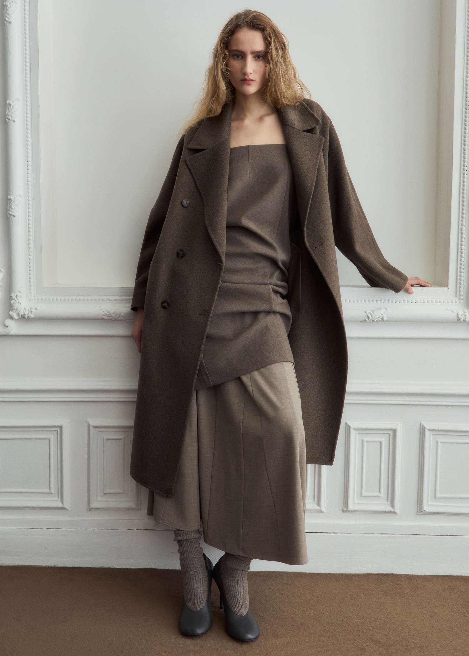 MANGO Handmade Oversized Wool Coat