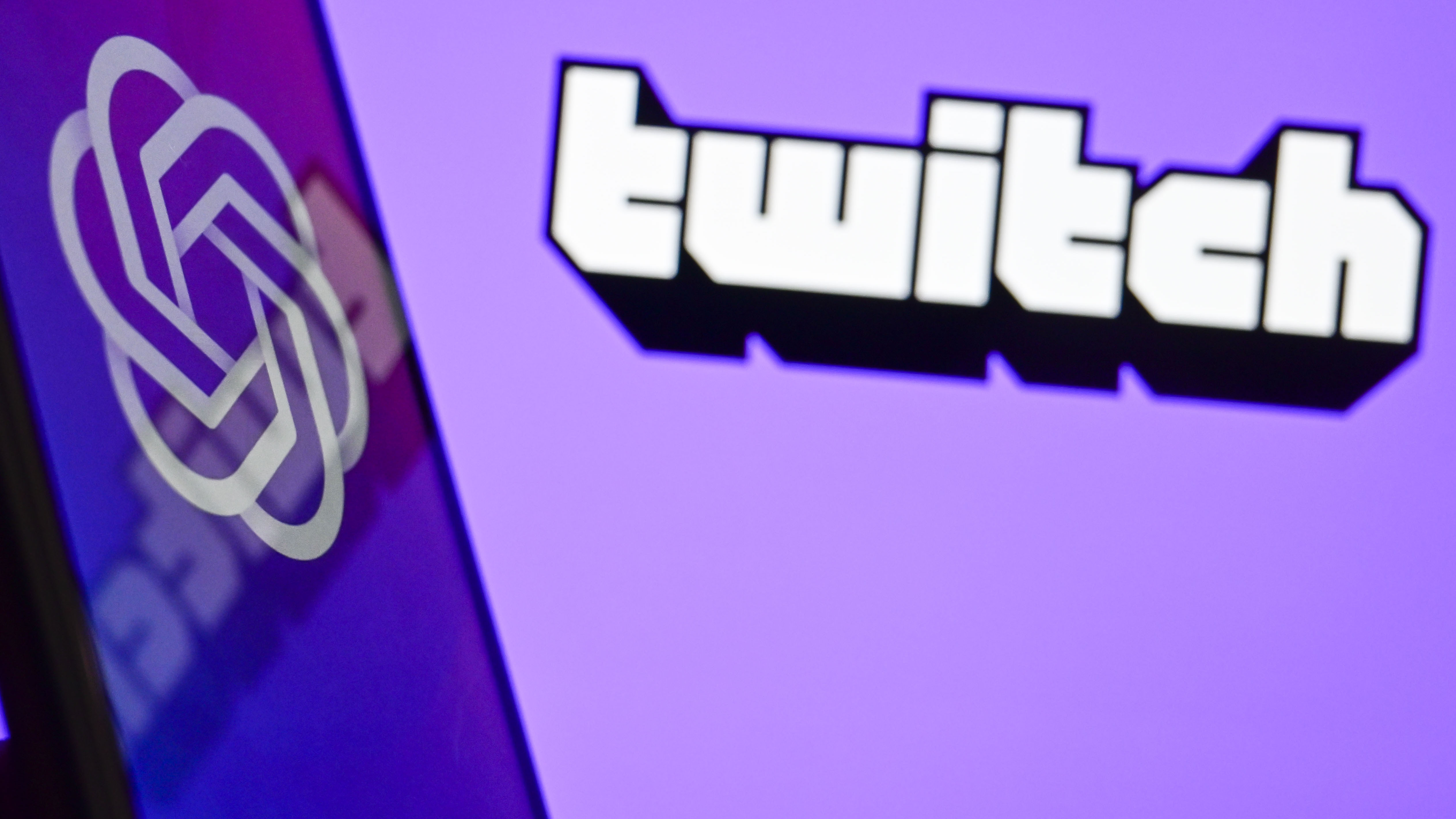 Twitch and ChatGPT logos